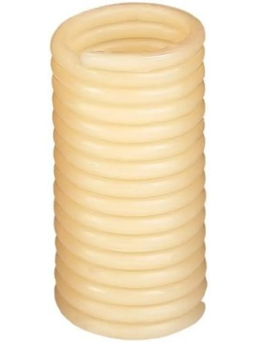 Eco-Friendly 80-Hour Beeswax Candle in Glass Cylinder - Natural Cotton Wick
